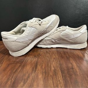 Men’s Reebok Classic Nylon Shoes | Size 11 | White/White/Light Gray